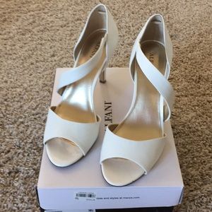 White sandal shoe